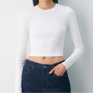 Aritzia Cotton Crew Long Sleeve